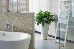 Curved Vase White Washed