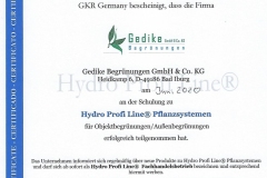 Hydro-Profi-Line-Zertifikat-Gedike-Begruenungen