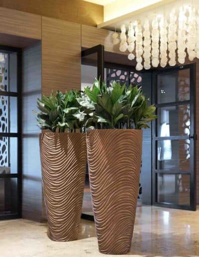 Bronze Graphic Vase