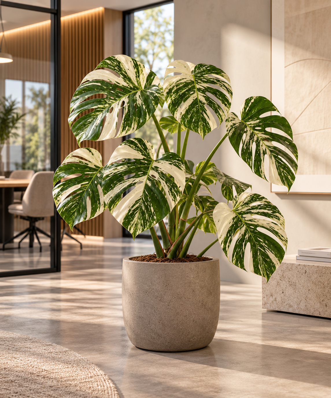 Monstera deliciosa 'Variegatum'