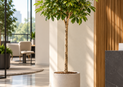 Schefflera arboricola ‚Compacta‘ gold capella Stamm – Strahlenaralie